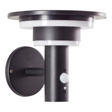 Brilliant - LED-seinäaurinkovalaisin anturilla GARVINA LED/3W/3,7V IP44 musta
