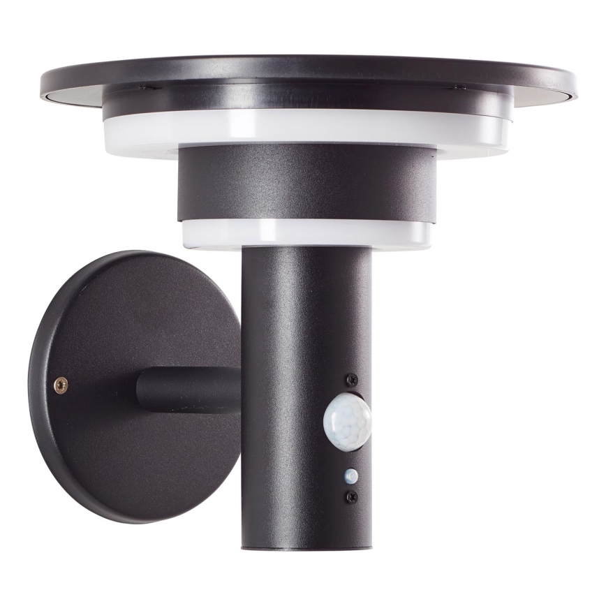 Brilliant - LED-seinäaurinkovalaisin anturilla GARVINA LED/3W/3,7V IP44 musta