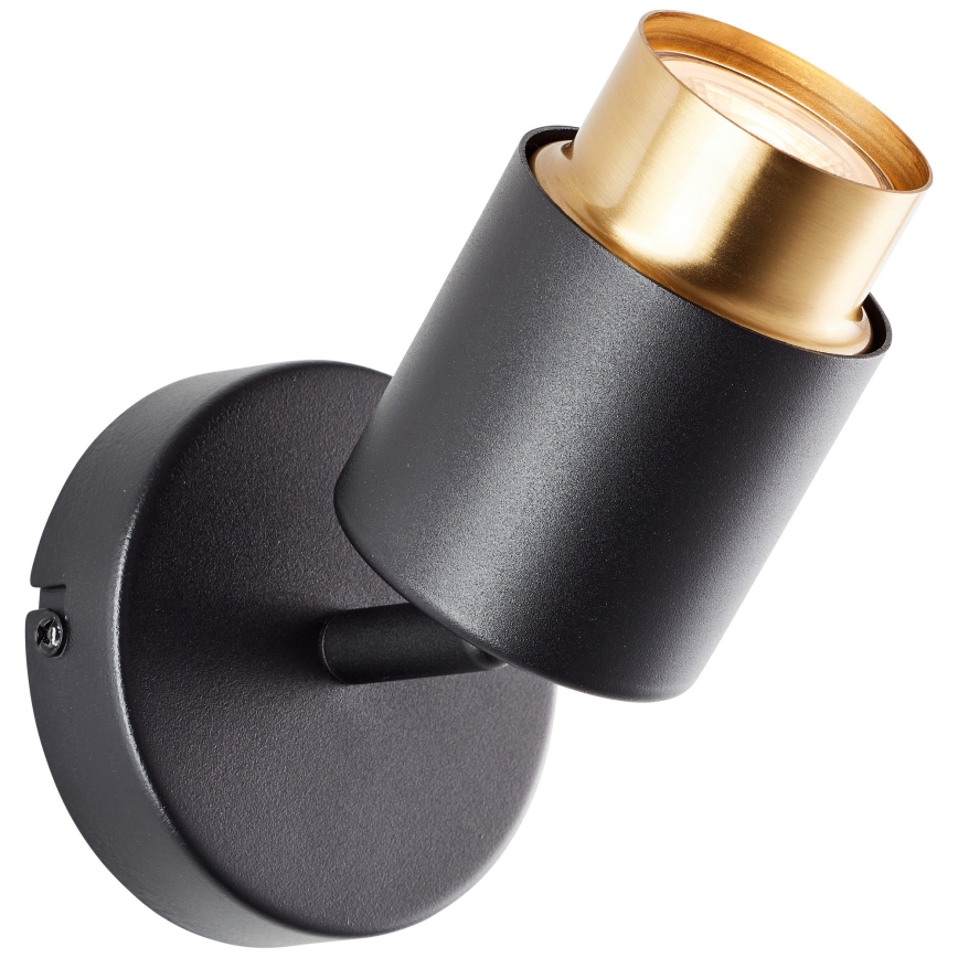 Brilliant - LED-seinäspotti COVELO 1xGU10/5W/230V musta/kulta