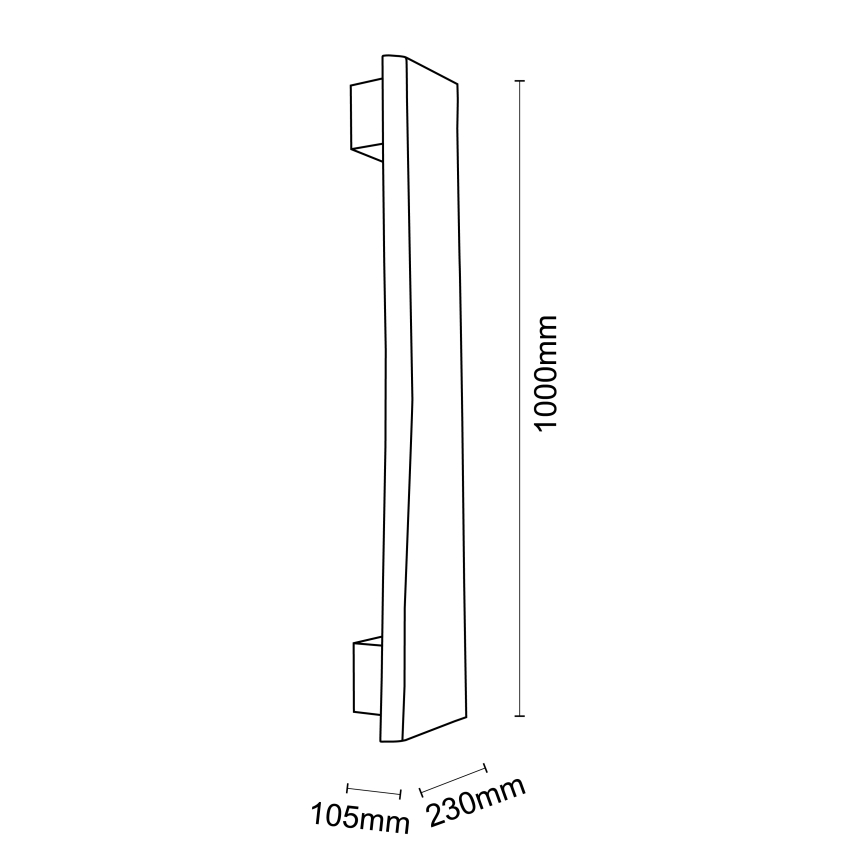 Brilliant - LED-seinävalaisin FEINGOLD LED/8,5W/230V mänty - FSC sertifioitu