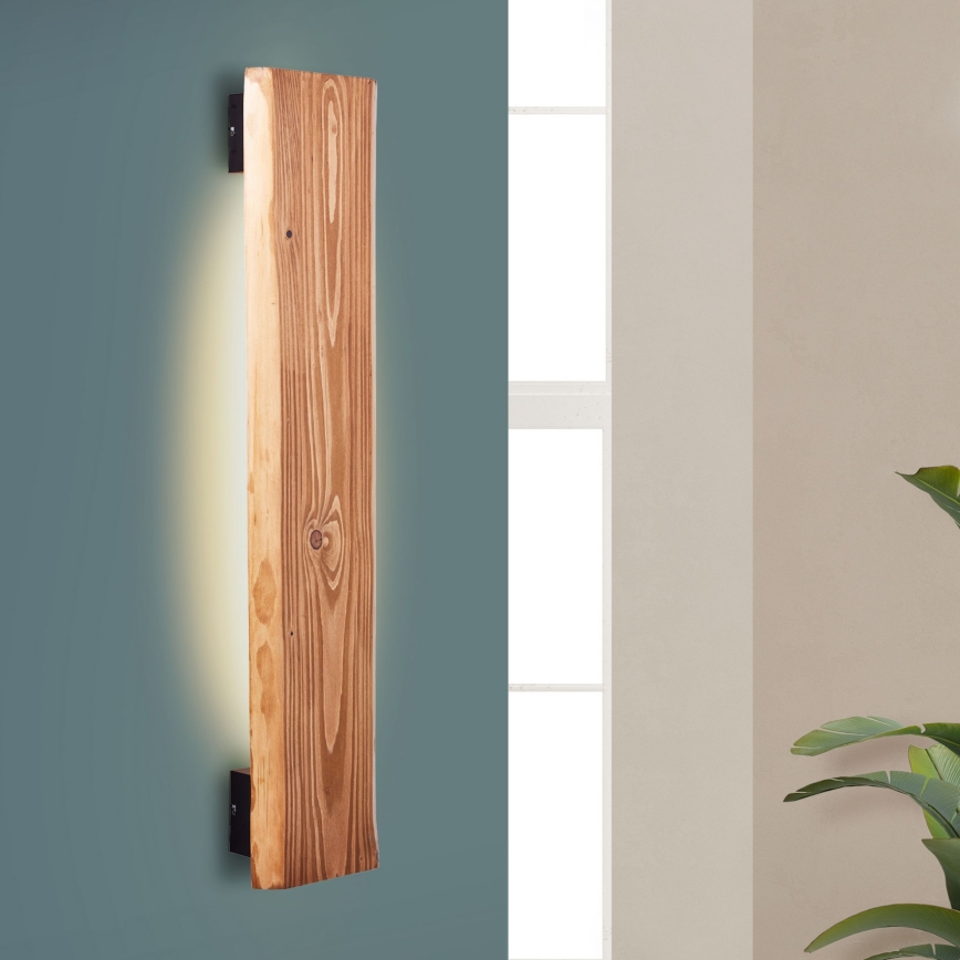 Brilliant - LED-seinävalaisin FEINGOLD LED/8,5W/230V mänty - FSC sertifioitu