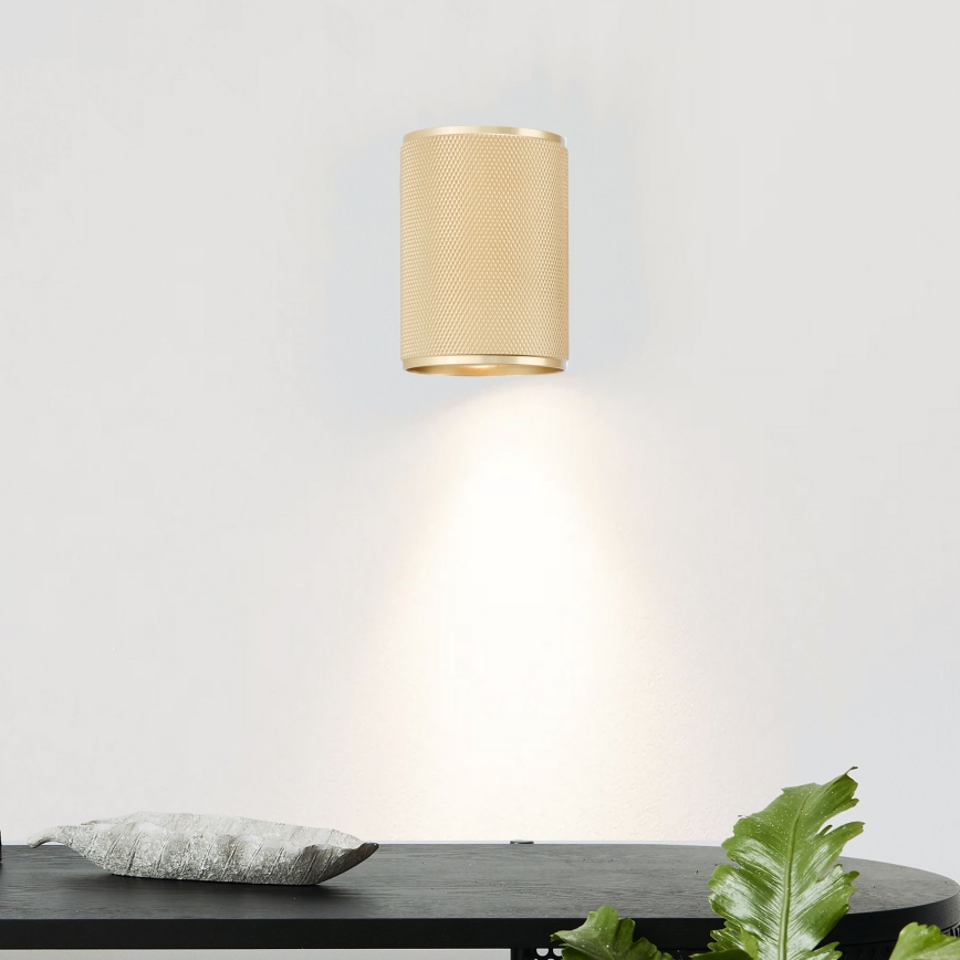 Brilliant - LED-seinävalaisin MARTY 1xGU10/5W/230V kulta