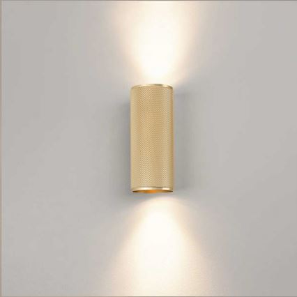 Brilliant - LED-seinävalaisin MARTY 2xGU10/5W/230V kulta