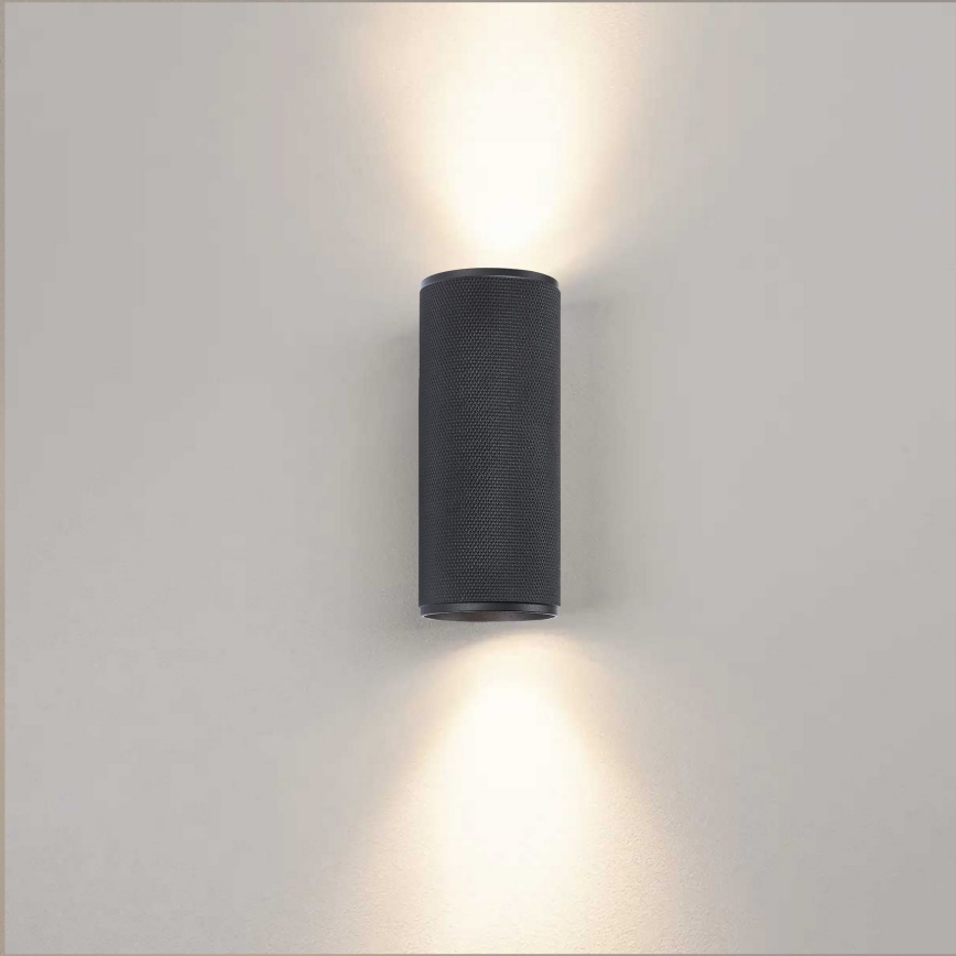 Brilliant - LED-seinävalaisin MARTY 2xGU10/5W/230V musta