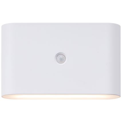 Brilliant - LED Ulkotila ladattava seinävalaisin anturilla XINO LED/3W/5V IP44 valkoinen