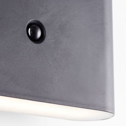 Brilliant - LED Ulkotila ladattava seinävalaisin anturilla XINO LED/3W/5V IP44 musta