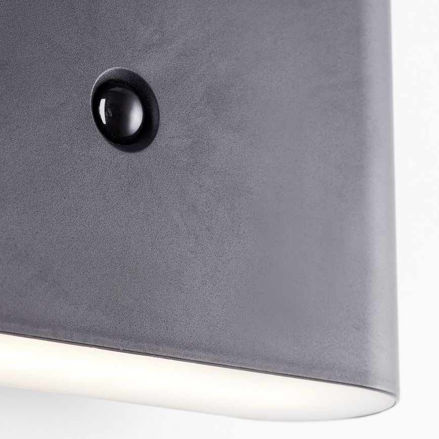 Brilliant - LED Ulkotila ladattava seinävalaisin anturilla XINO LED/3W/5V IP44 musta