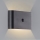 Brilliant - LED Ulkotila ladattava seinävalaisin anturilla XINO LED/3W/5V IP44 musta