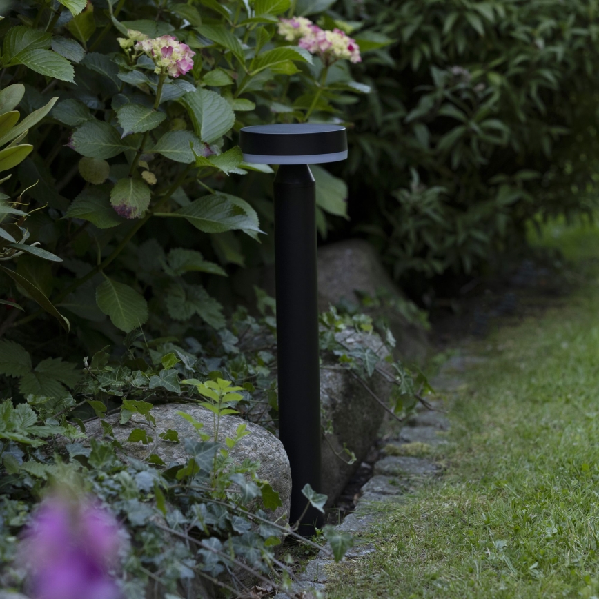 Brilliant - LED aurinkokennovalo anturilla MAGUA LED/4W/3,7V 2000 mAh 50,2 cm IP44 musta