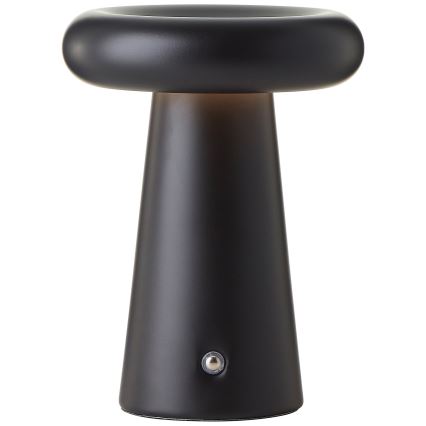 Brilliant - LED himmennettävä kosketusohjattu ulkokäyttöön tarkoitettu pöytävalaisin MUFFIN LED/3W/5V USB 2600 mAh IP44 musta