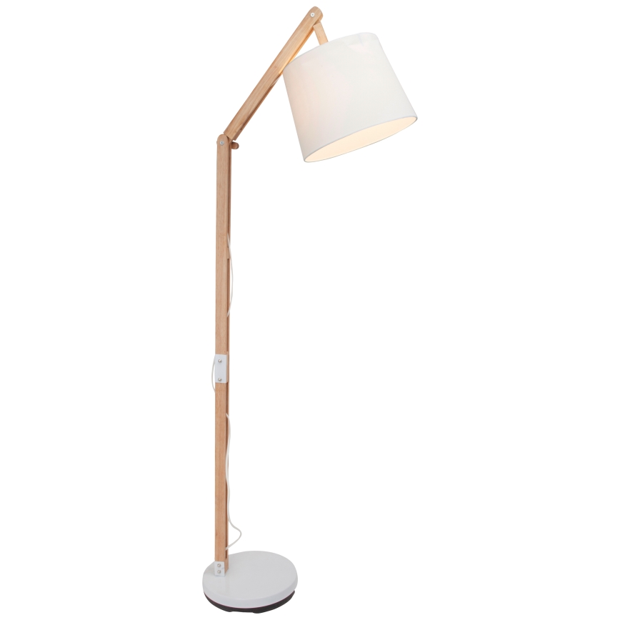 Brilliant - Pöytävalaisin CARLYN 1xE27/60W/230V beige/valkoinen