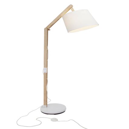 Brilliant - Pöytävalaisin CARLYN 1xE27/60W/230V beige/valkoinen