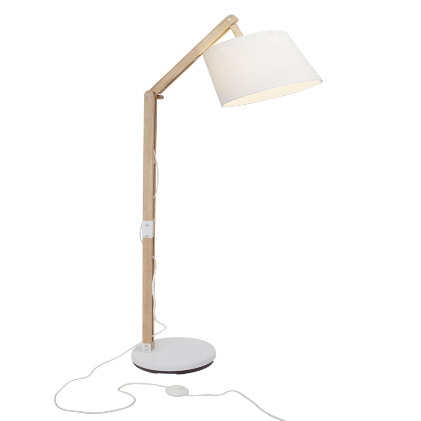 Brilliant - Pöytävalaisin CARLYN 1xE27/60W/230V beige/valkoinen