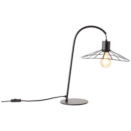 Brilliant - Pöytävalaisin LEIKA 1xE27/52W/230V musta