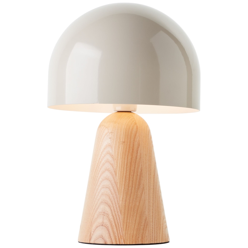 Brilliant - Pöytävalaisin NALAM 1xE14/40W/230V beige/tuhka - FSC sertifioitu