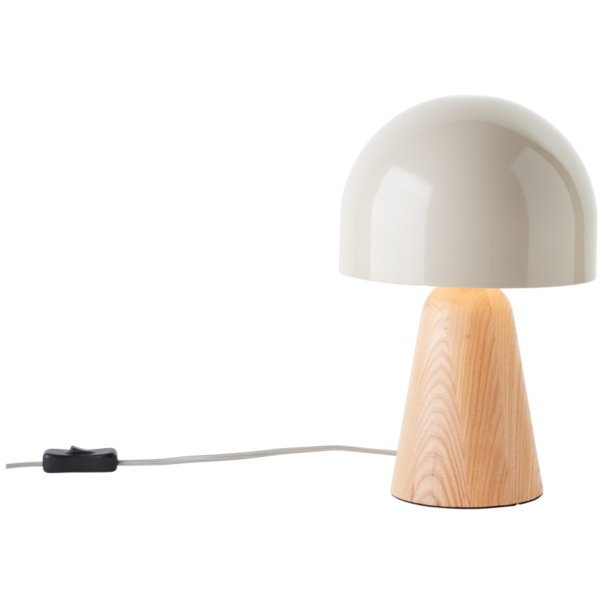 Brilliant - Pöytävalaisin NALAM 1xE14/40W/230V beige/tuhka - FSC sertifioitu