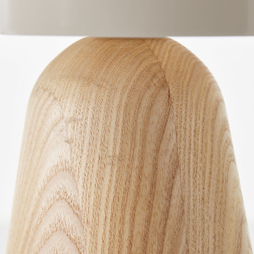 Brilliant - Pöytävalaisin NALAM 1xE14/40W/230V beige/tuhka - FSC sertifioitu
