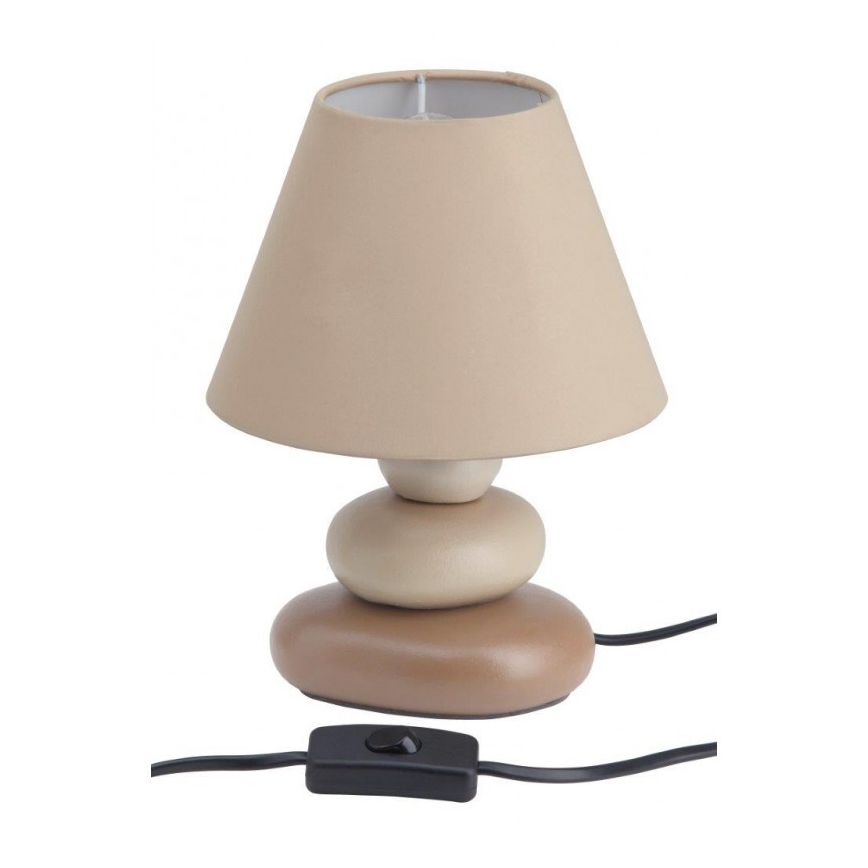 Brilliant - Pöytävalaisin PAOLO 1xE14/40W/230V keramiikka/beige