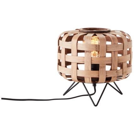 Brilliant - Pöytävalaisin WOODLINE 1xE27/40W/230V bambu - FSC sertifioitu