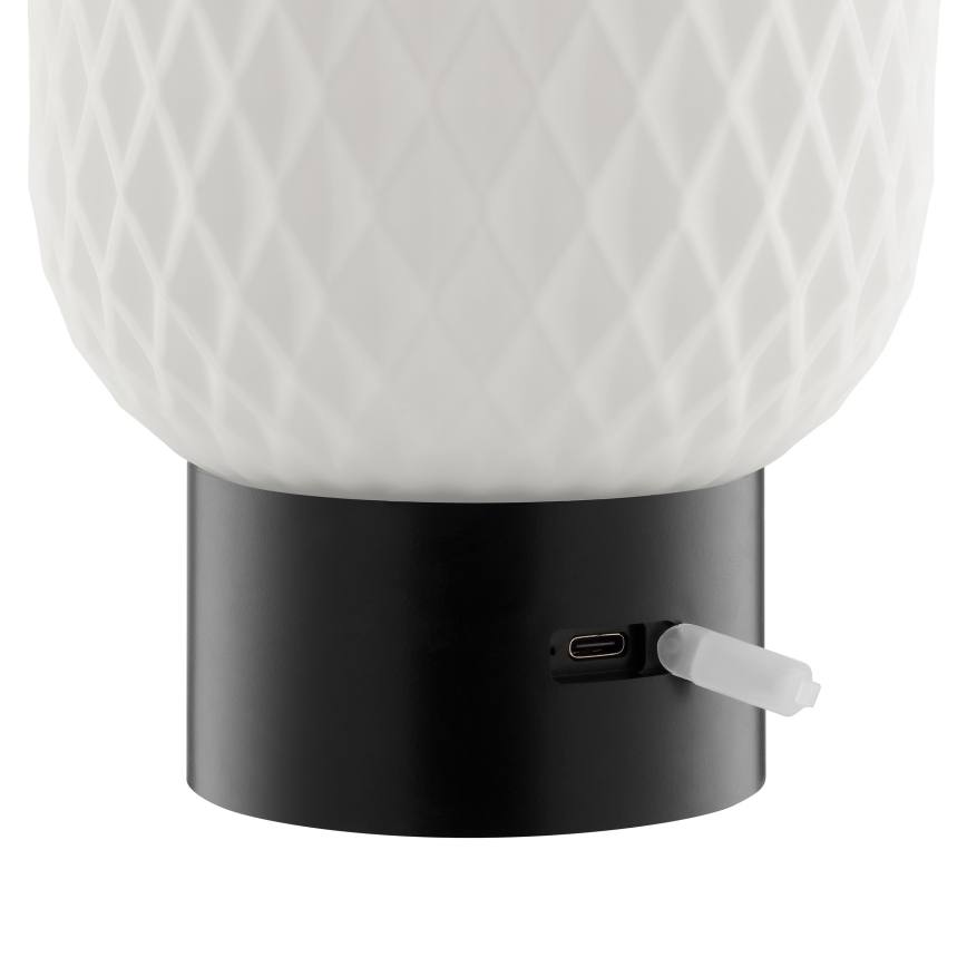 Brilliant - LED RGBW Himmennettävä ladattava kosketusohjattu ulkokäyttöön tarkoitettu pöytävalaisin SARASTRO LED/3W/5V 2700K 1800 mAh IP44 valkoinen