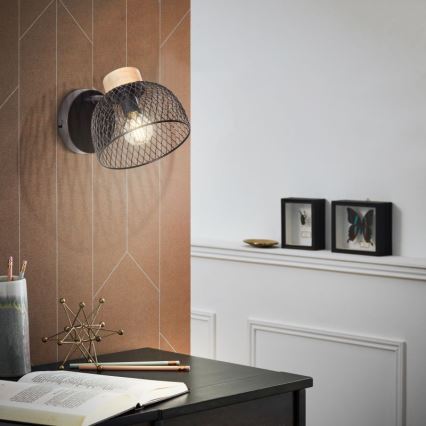 Brilliant - Seinäkohdevalo THUY 1xE14/28W/230V - FSC sertifioitu