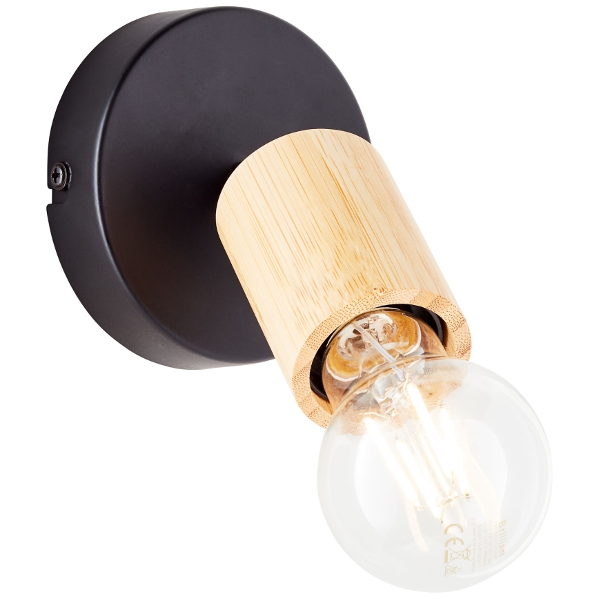 Brilliant - Seinäkohdevalo TIFFANY 1xE27/28W/230V bambu