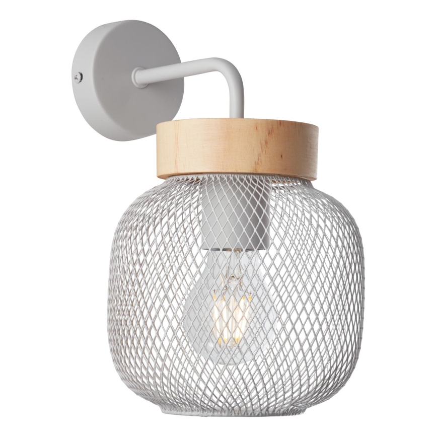 Brilliant - Seinävalaisin GIADA 1xE27/40W/230V harmaa