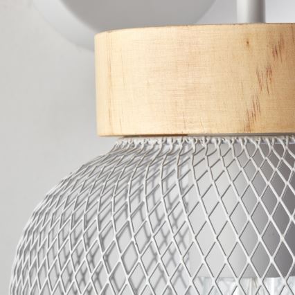 Brilliant - Seinävalaisin GIADA 1xE27/40W/230V harmaa