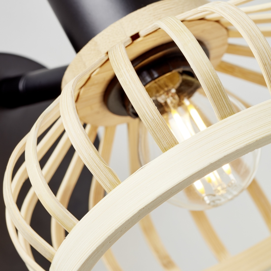 Brilliant - Seinävalaisin NORAH 1xE14/28W/230V bambu