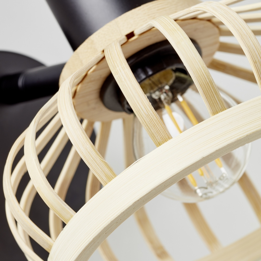 Brilliant - Seinävalaisin NORAH 1xE14/28W/230V bambu