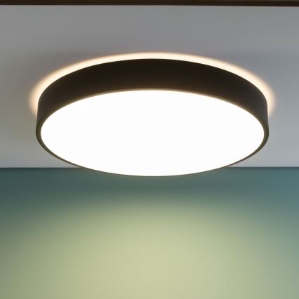 Brilliant - LED-himmennettävä kattovalaisin SLIMLINE LED/60W/230V 3000-6500K halkaisija 49 cm musta + kaukosäädin
