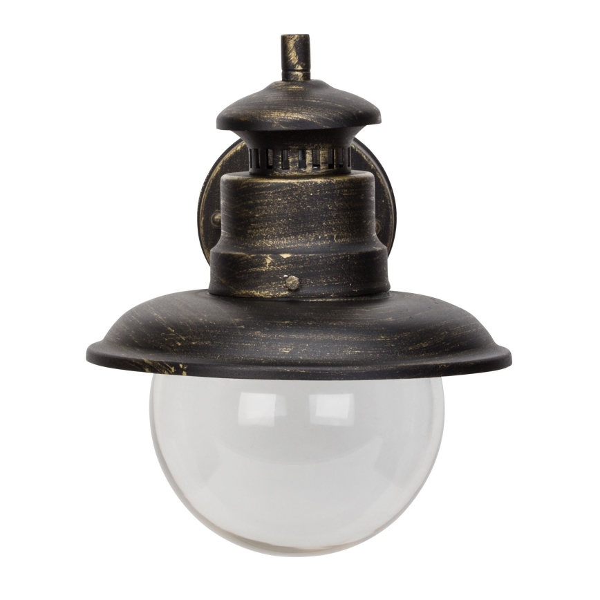 Brilliant - Ulkoseinävalaisin ARTU 1xE27/60W/230V IP44 patina/kulta