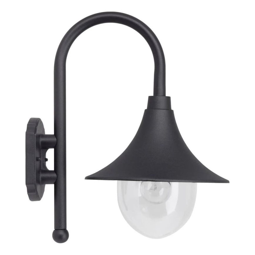 Brilliant - Ulkoseinävalaisin BERNA 1xE27/60W/230V IP44 musta