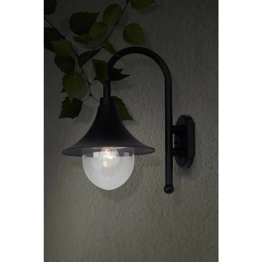 Brilliant - Ulkoseinävalaisin BERNA 1xE27/60W/230V IP44 musta