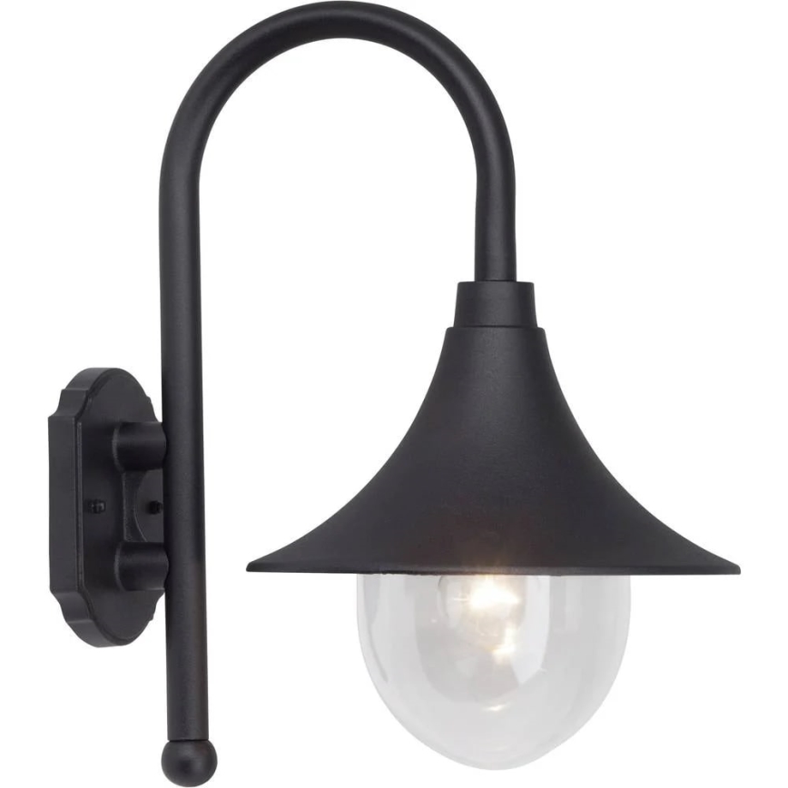 Brilliant - Ulkoseinävalaisin BERNA 1xE27/60W/230V IP44 musta