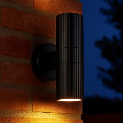 Brilliant - Ulkoseinävalaisin KEOLA 2xGU10/10W/230V IP44 musta