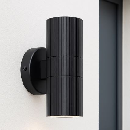 Brilliant - Ulkoseinävalaisin KEOLA 2xGU10/10W/230V IP44 musta