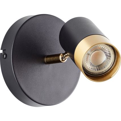Brilliant - VIGOLO LED-kohdevalaisin 1xGU10/5W/230V musta/kultainen