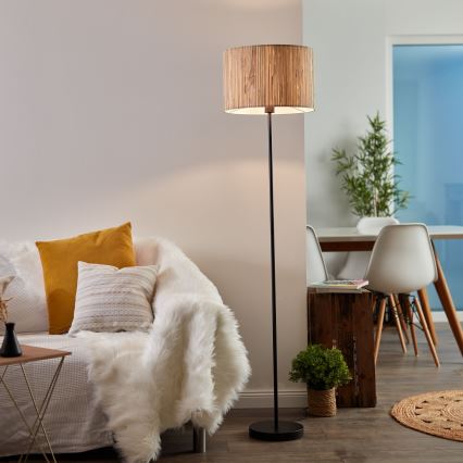 Brilliant - WIMEA lattiavalaisin 1xE27/52W/230V musta/beige