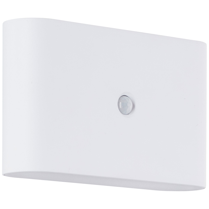 Brilliant - LED ulkokäyttöön tarkoitettu ladattava seinävalaisin liiketunnistimella XINO LED/3W/5V 3600 mAh IP44 valkoinen