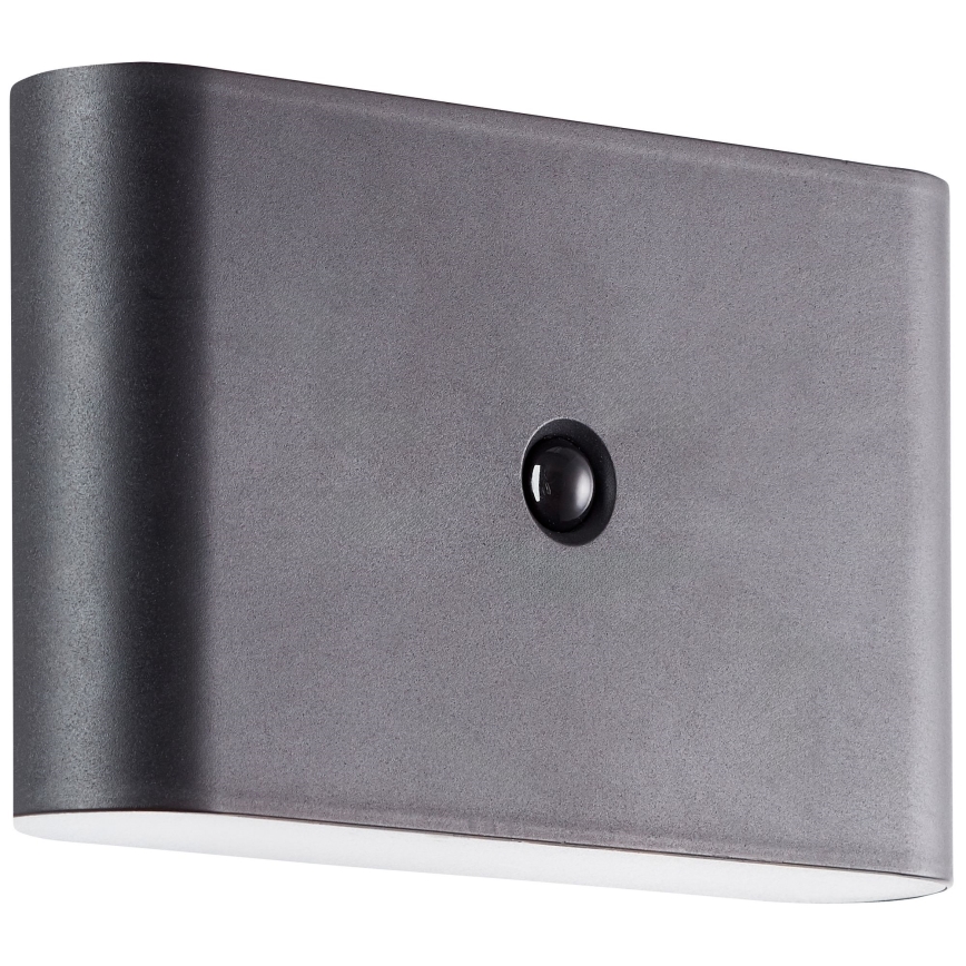 Brilliant - LED-ulkovalaisin ladattavalla seinäkiinnityksellä ja sensorilla XINO LED/3W/5V 3600 mAh IP44 musta