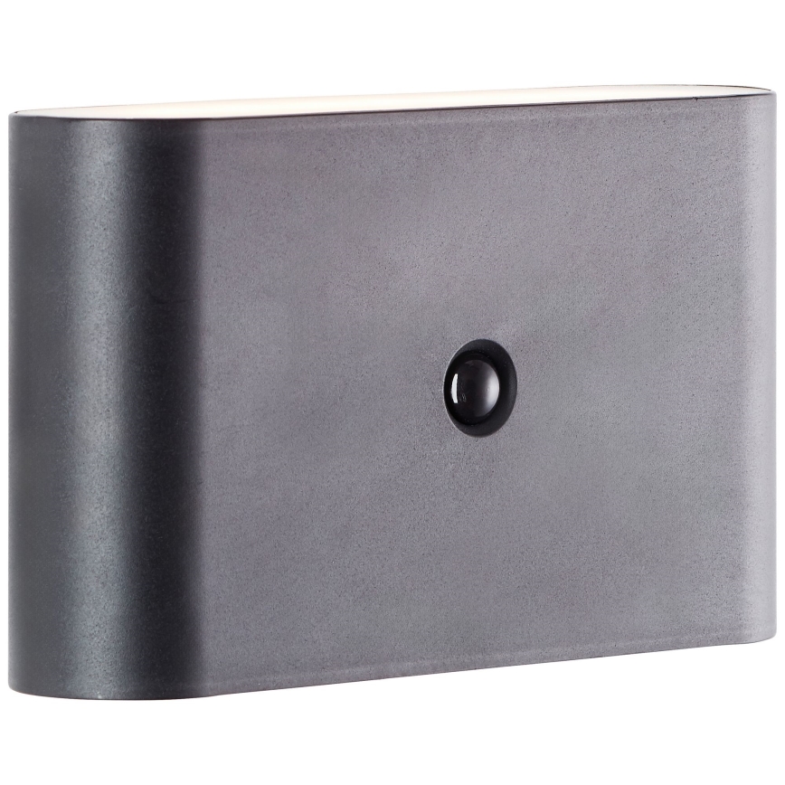 Brilliant - LED-ulkovalaisin ladattavalla seinäkiinnityksellä ja sensorilla XINO LED/3W/5V 3600 mAh IP44 musta