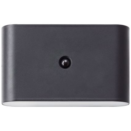 Brilliant - LED-ulkovalaisin ladattavalla seinäkiinnityksellä ja sensorilla XINO LED/3W/5V 3600 mAh IP44 musta