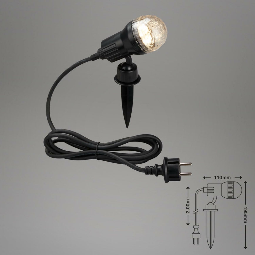 Brilo 3078-015 - LED-ulkovalo TERRA 1xGU10/3W/230V IP44