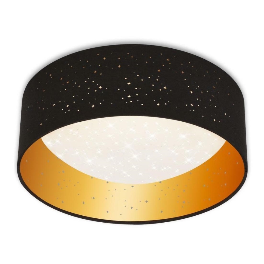 Brilo 3482-015 - LED-kattovalaisin MAILA STARRY LED/12W/230V musta/kulta