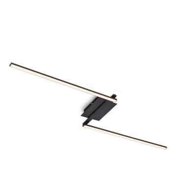 Brilo 3500-015 - Kiinteä LED-kattokruunu STAFF 2xLED/6W/230V musta