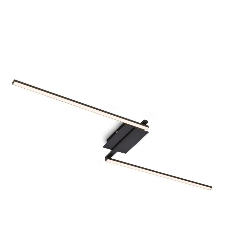Brilo 3500-015 - Kiinteä LED-kattokruunu STAFF 2xLED/6W/230V musta