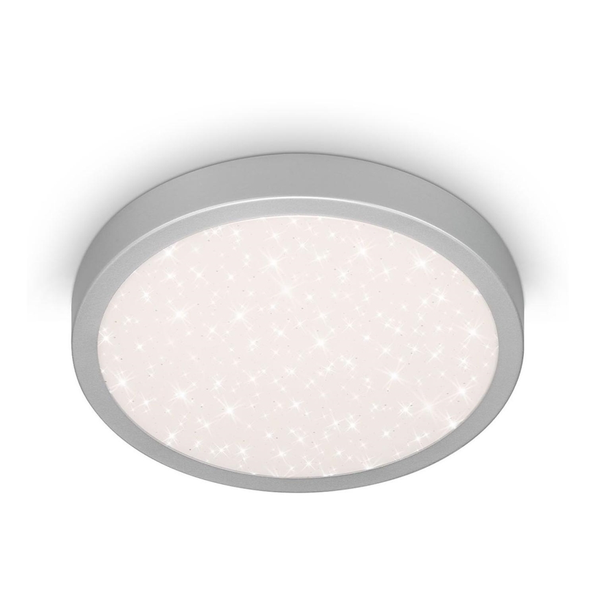 Brilo 3649-014 - LED-kattovalaisin kylpyhuoneeseen RUNA LED/18,5W/230V IP44 hopea