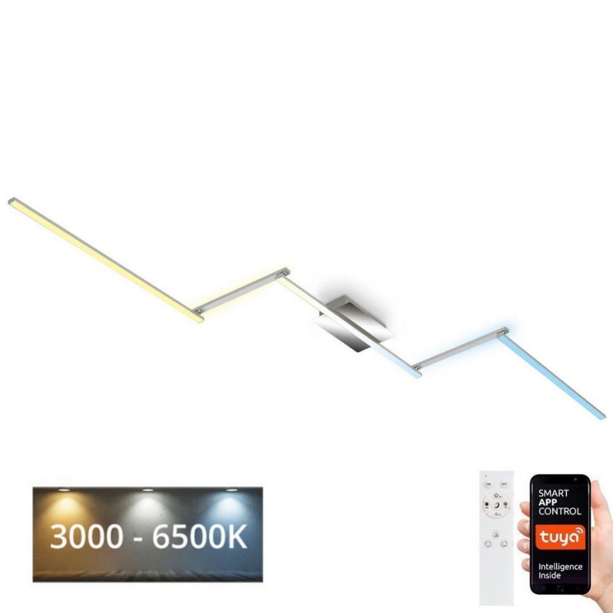 Brilo 3737-018 - Himmennettävä LED-kattovalaisin SMART LED/24W/230V 3000-6500K Wi-Fi Tuya + kauko-ohjaus
