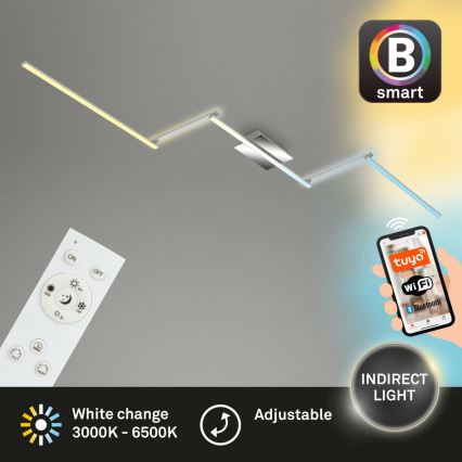 Brilo 3737-018 - Himmennettävä LED-kattovalaisin SMART LED/24W/230V 3000-6500K Wi-Fi Tuya + kauko-ohjaus